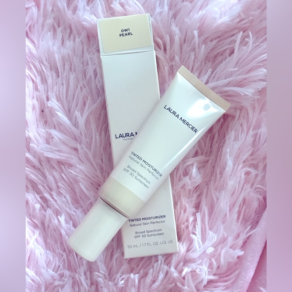 New Laura Mercier 0W1 Pearl Tinted Moisturizer SPF30 Natural Skin Perfector